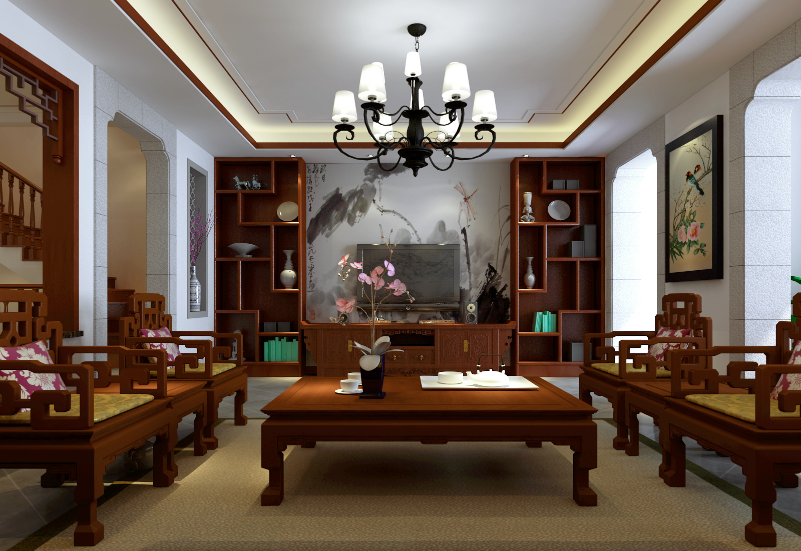 金域藍灣聯排別墅裝修設計效果圖_房產_網